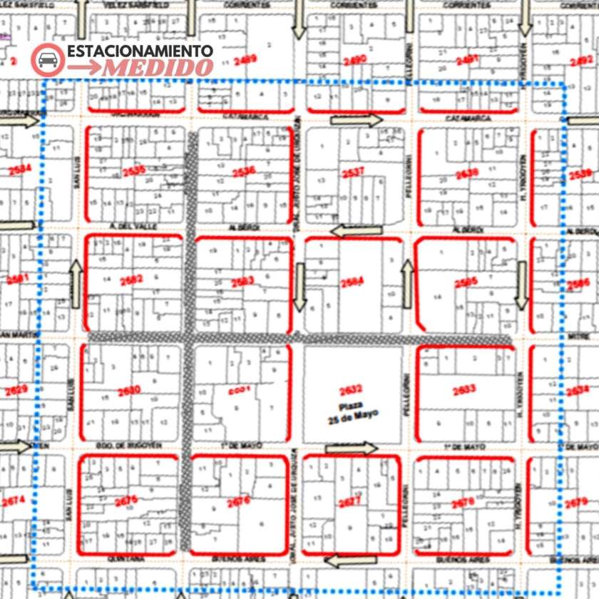 Mapa de estacionamiento medido en Concordia (1)