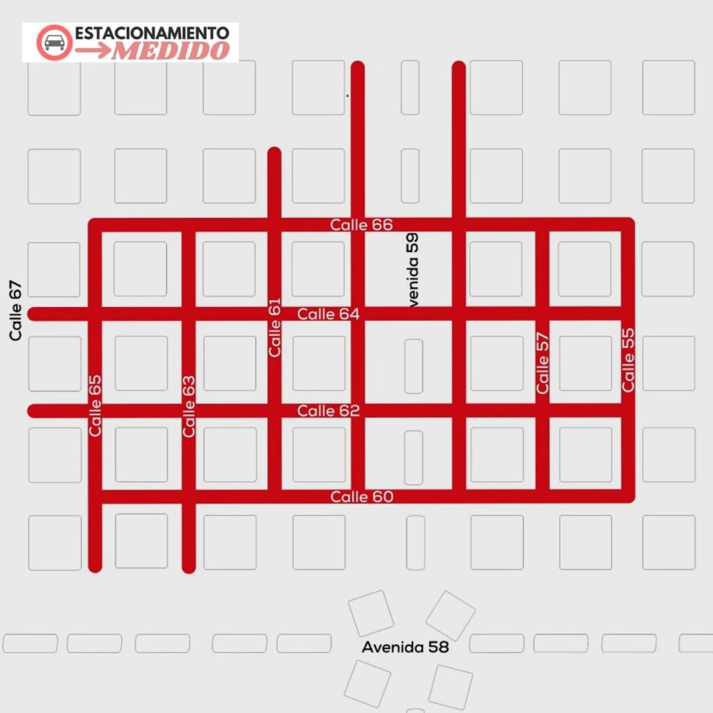 mapa estacionamiento medido en necochea zona centro viejo